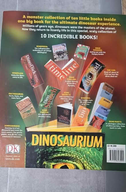 Photo of free Dinosaurium 10-in-1 book (Boughton Monchelsea ME17) #3