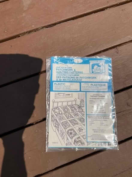 Photo of free Plastic patchwork quilt templates (Hunt Club) #1