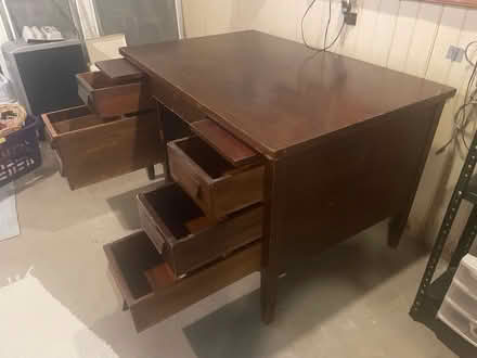 Photo of free Doten Dunton Mission Oak Exec Desk (Cohoes, New York hill section) #2