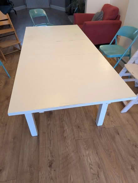 Photo of free White Ikea extendable dining table (Bn3 7ql) #1