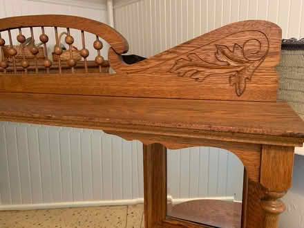 Photo of free Antique Oak Top of Side Board (Elmwood Village) #2