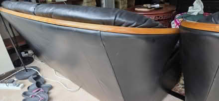 Photo of free Leather arm chairs and sofa suite (Purley CR8) #2