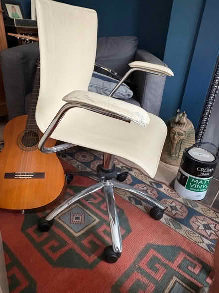 Photo of free Office wheeled swivel chair cream (Isleworth TW7) #2