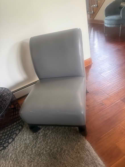 Photo of free Leather sectional & chair (North Brunswick) #2