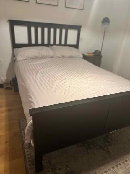 Photo of free IKEA Double Bed - black (EC1N 7AE) #2