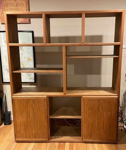 Photo of free Oak shelving unit (Thousand Oaks) #1