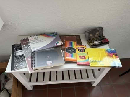 Photo of free assorted drawing materials (Cleveland Heights near lake) #1