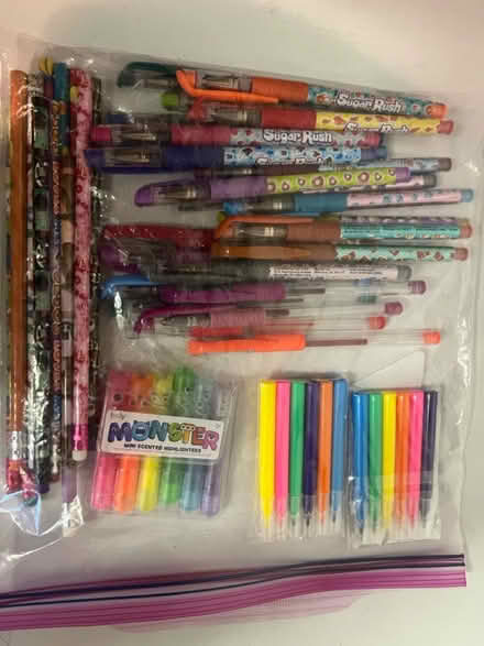 Photo of free Colorful pens, new pencils, more (Sunnyvale - Ponderosa Park) #1