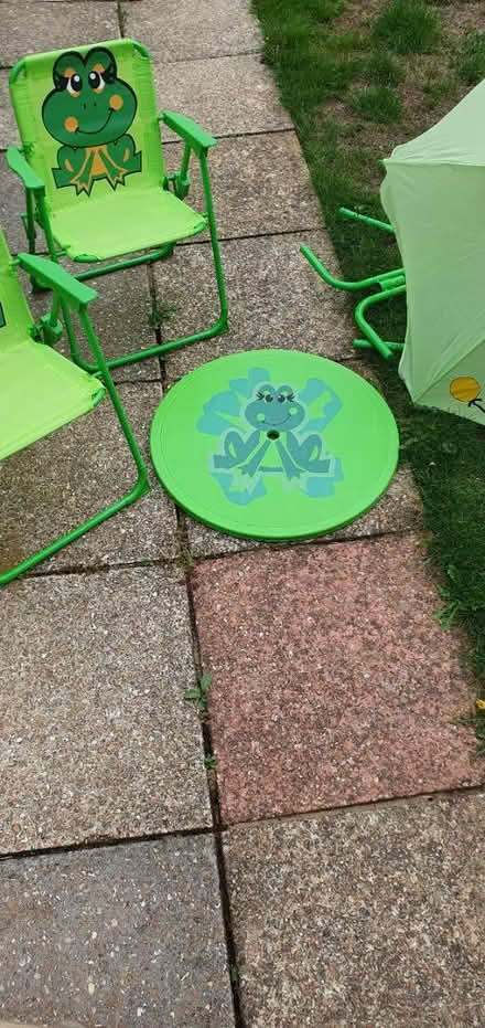 Photo of free Child's Garden Table Set Green Frog (New Ash Green, DA3) #2