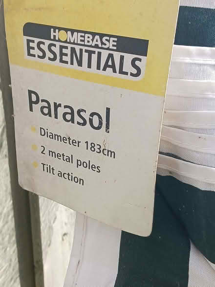 Photo of free Garden parasol with stand (Ellesmere Port CH65) #2