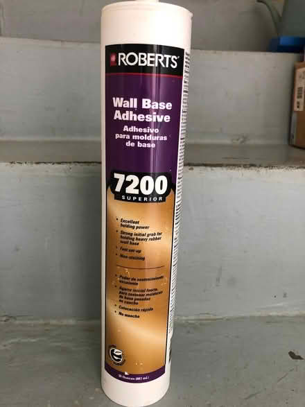 Photo of free wall base adhesive (UNM area) #1