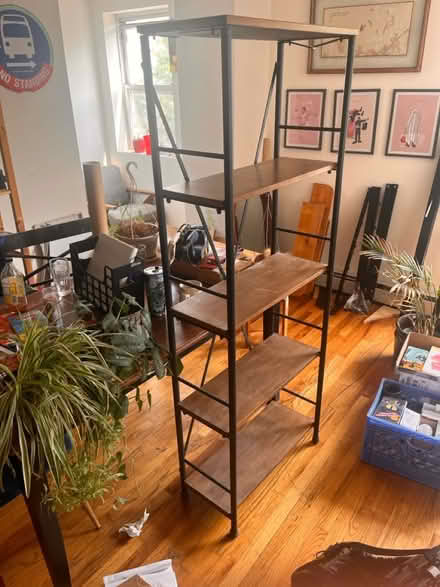 Photo of free Tall 5 shelf book case (Bed Stuy) #1