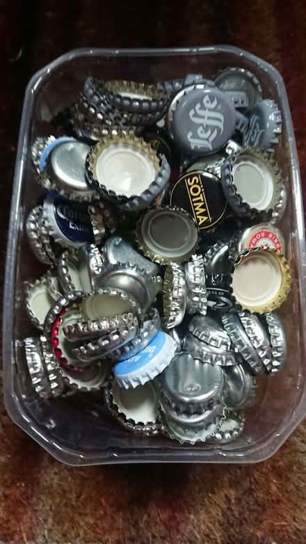 Photo of free Metal beer bottle caps. Assorted. (Nash Mills WD4) #1