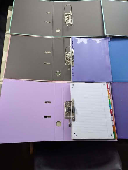 Photo of free A4 Lever Arch Folders x 6. Used but in excellent condition. (Sale M33) #3
