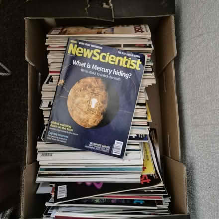Photo of free Box of New Scientist Magazines (ME15 Wheatsheaf Close) #1
