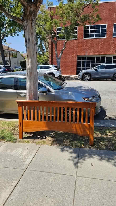 Photo of free Solid oak footboard (Santa Monica, West L.A.) #3