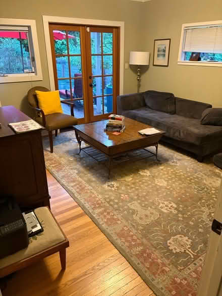 Photo of free Wood and Iron Coffee Table (Montlake) #4