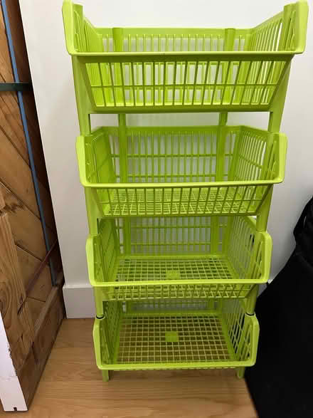 Photo of free Green plastic storage bins (San Rafael-- Bret Harte) #1