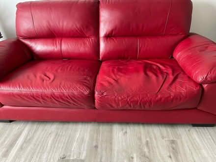 Photo of free 3 Seater Leather Sofa (Matlock DE4) #1