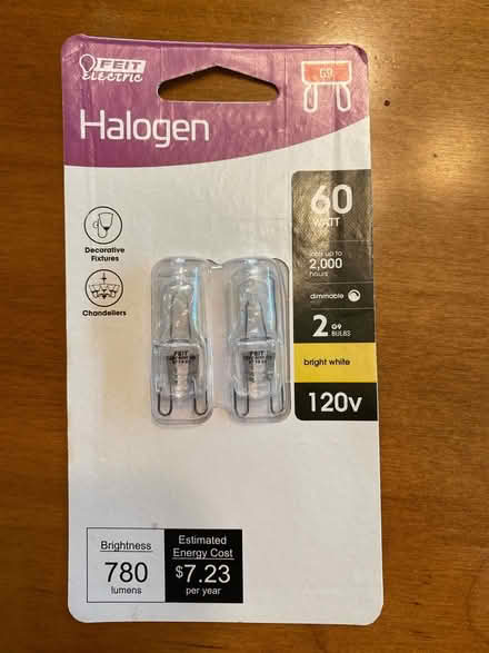 Photo of free Halogen 60 Watt Bulbs (Southeast Sunnyvale) #1