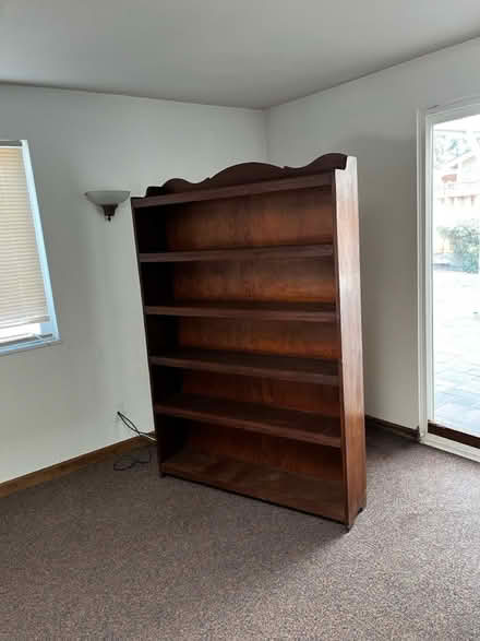 Photo of free Tall wooden shelf (Moorpark & Bascom) #1
