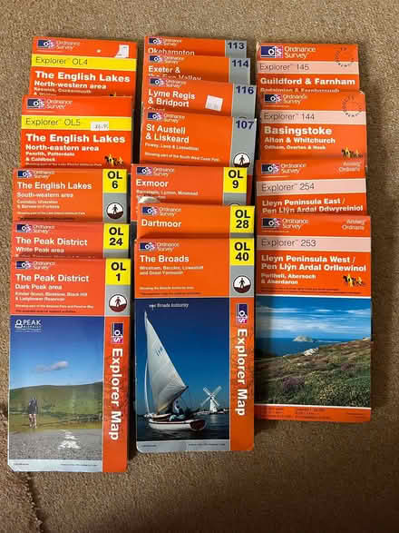 Photo of free Sixteen OS Explorer Maps (GU14) #1