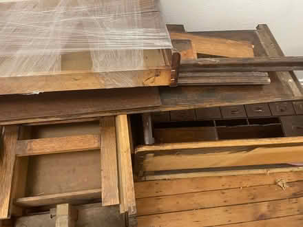 Photo of free Oak Roll Top Desk - Disassembled (Central Lawrenceville) #4