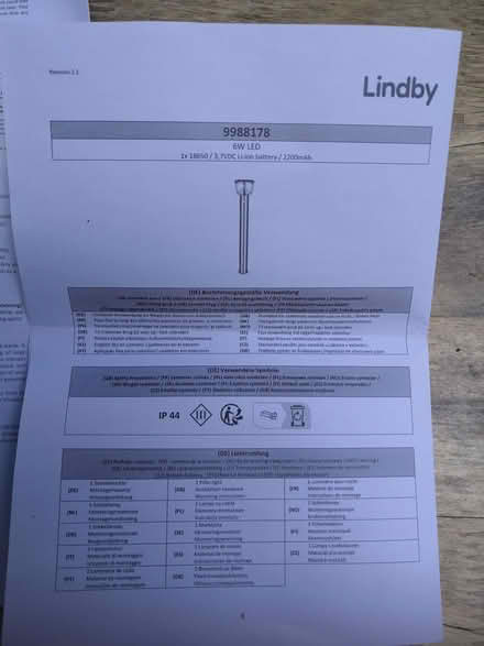 Photo of free Brand new Lindy light with fittings (Temple Street OX4) #3