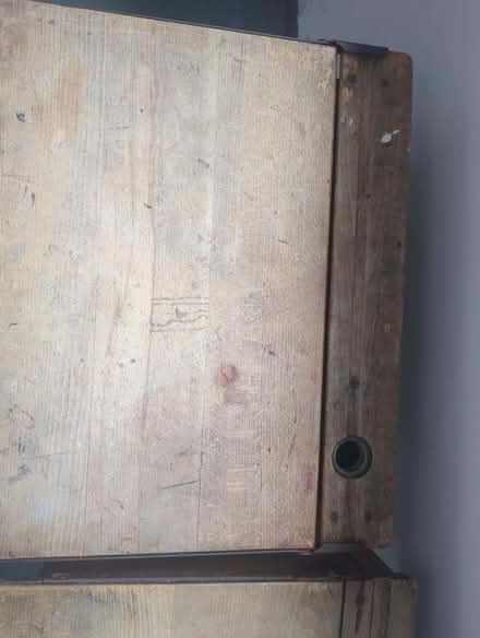 Photo of free Old school desks x2 (Scotstounhill G13) #2