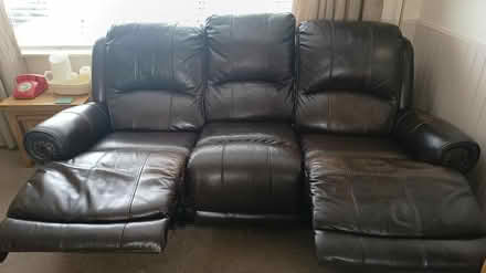 Photo of free 3 seater leather recliner sofa (CH5) #4