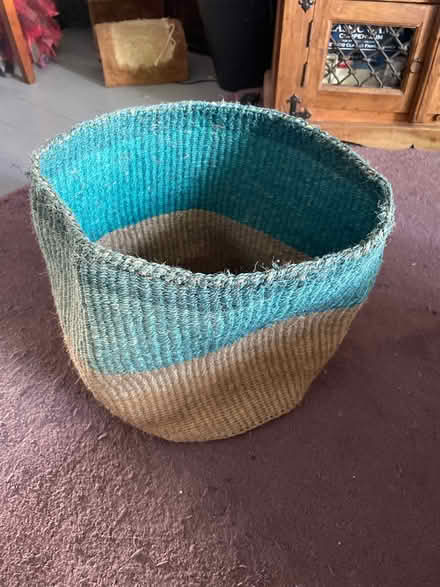 Photo of free Large woven basket (Clapham, Bedford) #1