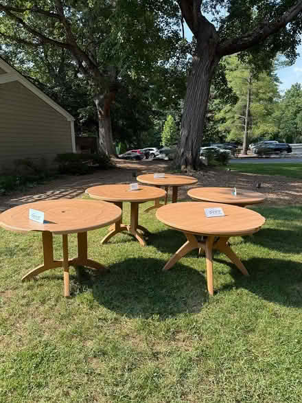 Photo of free Five Plastic Tables (Cabin John) #1