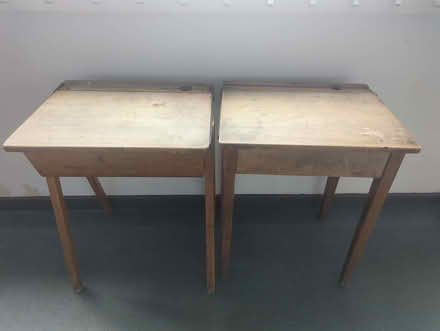 Photo of free Old school desks x2 (Scotstounhill G13) #1