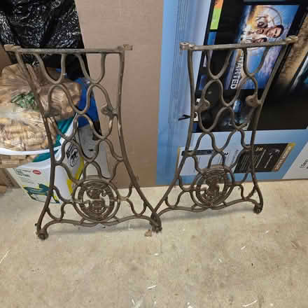 Photo of free Antique iron sewing machine legs (Columbia, Md) #1