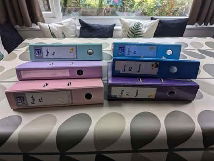 Photo of free A4 Lever Arch Folders x 6. Used but in excellent condition. (Sale M33) #2
