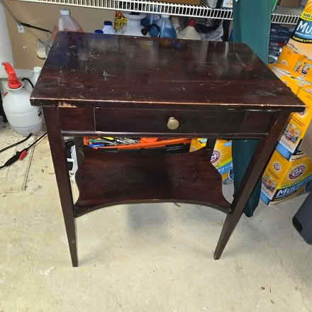 Photo of free Small table w/drawer - vintage (Columbia, Md) #1