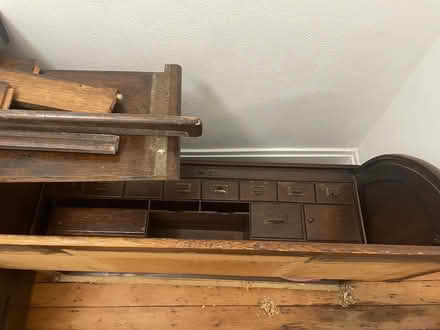 Photo of free Oak Roll Top Desk - Disassembled (Central Lawrenceville) #3