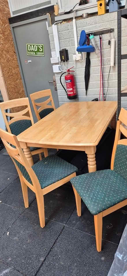 Photo of free Solid table and 6chairs (Ratoath, co Meath) #1