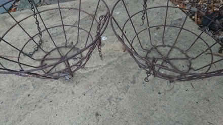 Photo of free Old hanging baskets. A but rusty. Plant protection? (Nash Mills WD4) #1