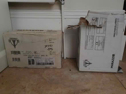 Photo of free 2 Boxes White Ridged RectangleTiles (Holland Park W11) #2