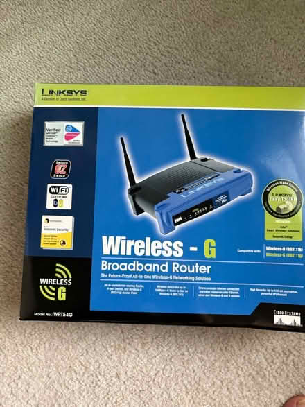 Photo of free Linksys WRT54G Wireless router (Aurora near Eola & NY) #1