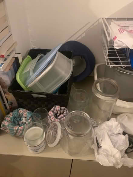 Photo of free Tupperwares, glasses and diffuser (South Hackney) #1