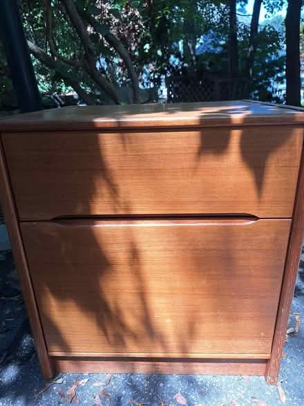 Photo of free Teak drawer/filing cabinet (Lexington near Wilson Farms) #1