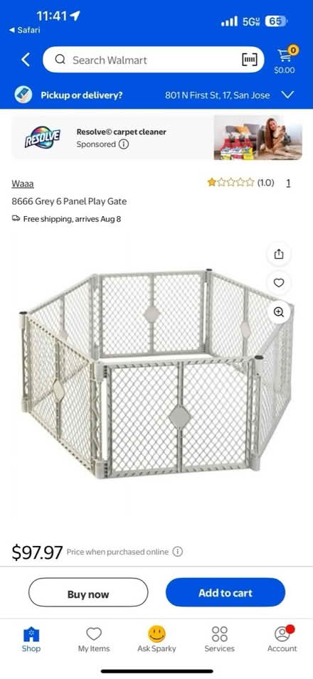 Photo of Baby gate/ play yard fence (Near San jose mineta airport) #1