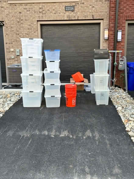 Photo of free plastic bins, banker boxes (Ashburn) #1