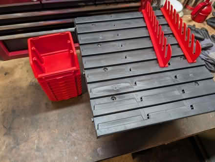Photo of free Louvre panel and bins - garage organisation (Frenchay BS16) #1