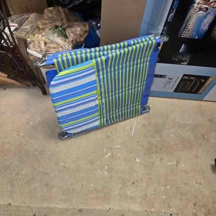 Photo of free Beach lounge chair - folding vinyl (Columbia, Md) #2