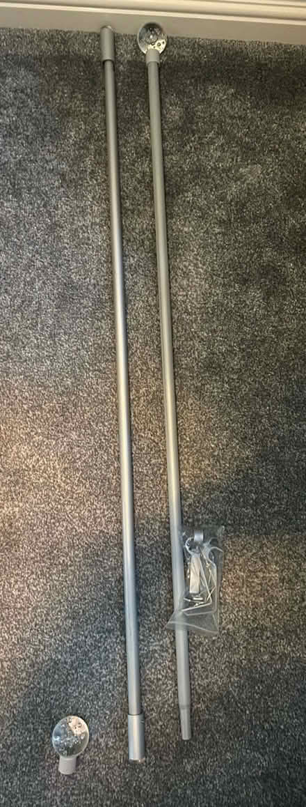 Photo of free 2 x extendable curtain poles (Eccles, M30) #1