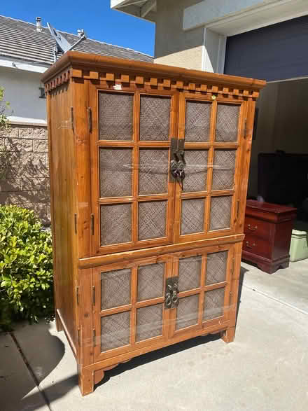 Photo of free Large wood Cabinet (South Temecula) #1