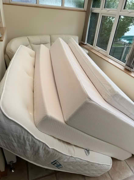 Photo of free 4 Double mattresses & bed frames (Abbey Wood) #1
